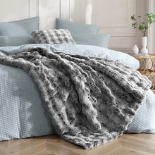 Rabbit Faux Fur Throw